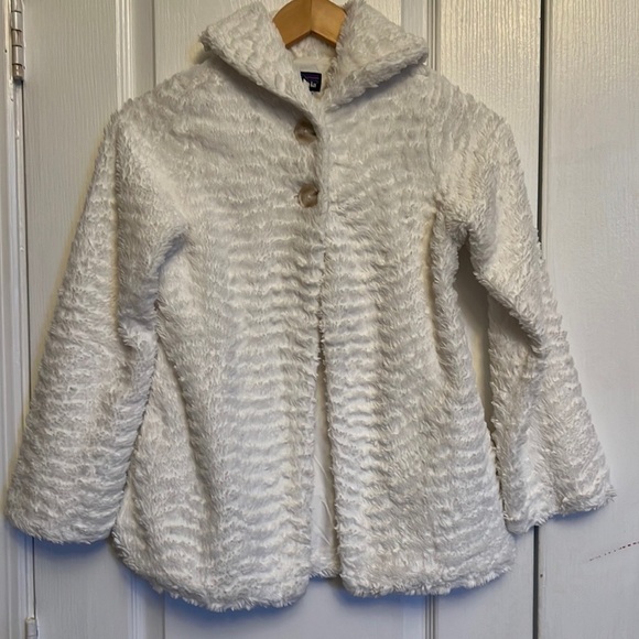 Patagonia Girls Pelage Fleece Jacket In WhiteGirls Large